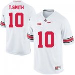 Men's NCAA Ohio State Buckeyes Troy Smith #10 College Stitched Authentic Nike White Football Jersey SW20J25OS